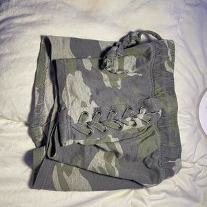 Womens camo booty shorts